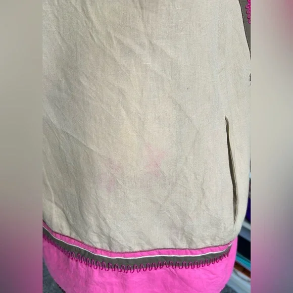 Anthropologie Ranna Gill quilted embroidered swim cover /dress small - Picture 11 of 14